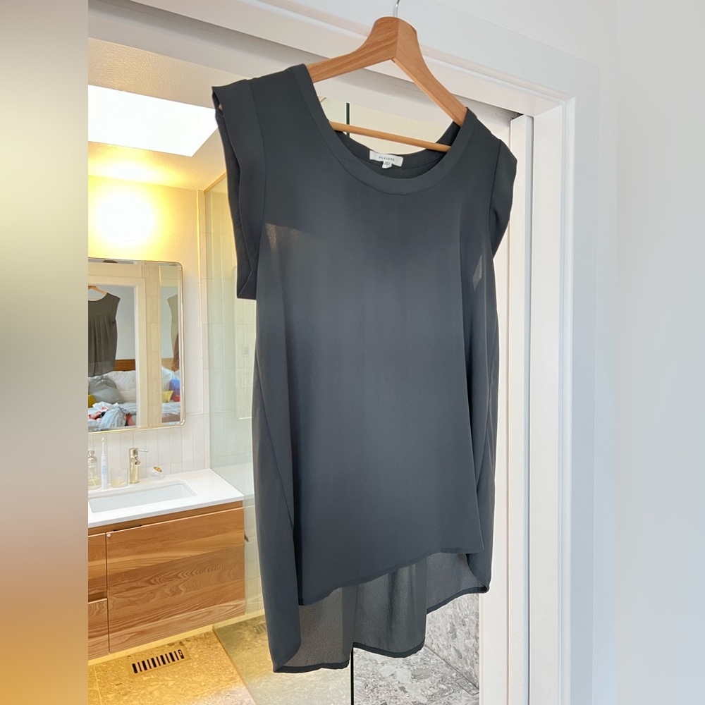 Beautiful cap sleeve blouse by Pleione